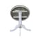 International Concepts Round 36 in Rd Top Ped Table, 12 in Leaf, Counter Ht, White/Heather Gray, 36 W, 48 L, 35.3 in H, Wood K05-36RXT-6B - alternate 6
